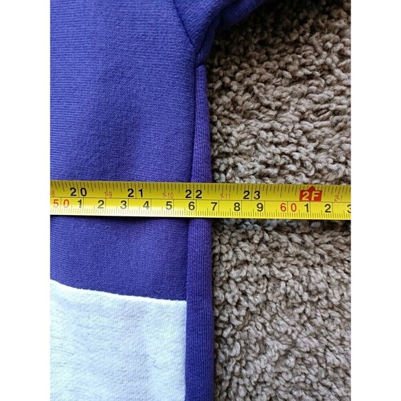 Vintage Bahamas Jacket Women's Size XL Purple Gray Striped Long Sleeve 90s - Picture 6 of 7